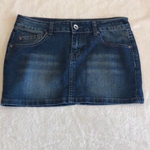 Mudd Jeans Blue Denim Skirt